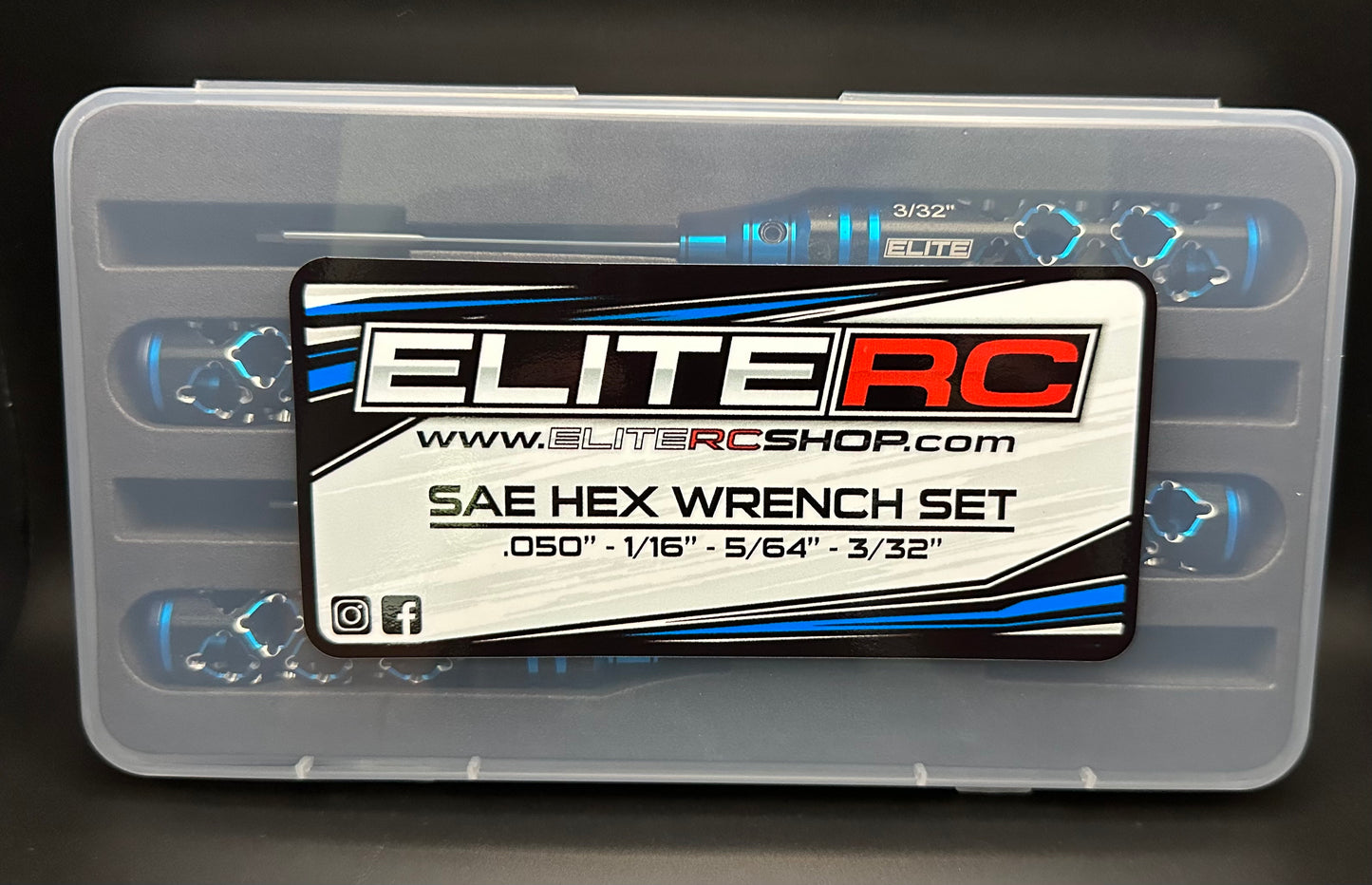 ELITE PRO SERIES SAE 4PC HEX WRENCH SET BLACK/BLUE