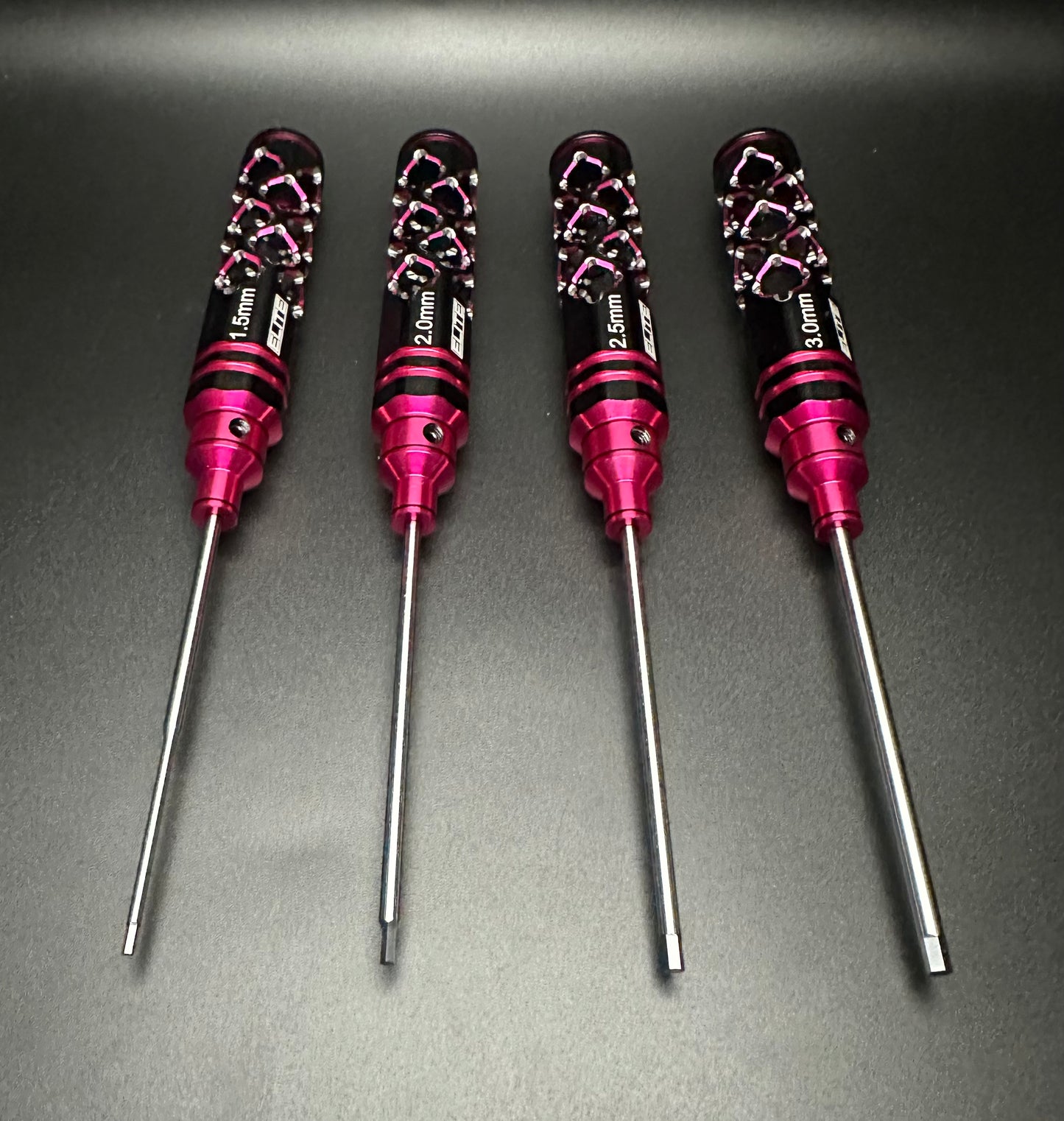 ELITE PRO SERIES METRIC 4PC HEX WRENCH SET BLACK/PINK