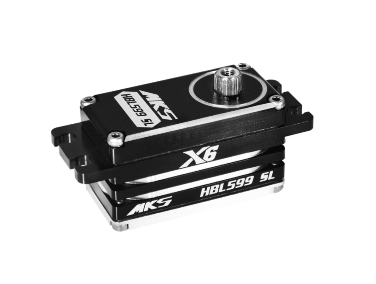 X6 HBL599SL LOW PROFILE TITANIUM GEAR DIGITAL SERVO (HIGH VOLTAGE)