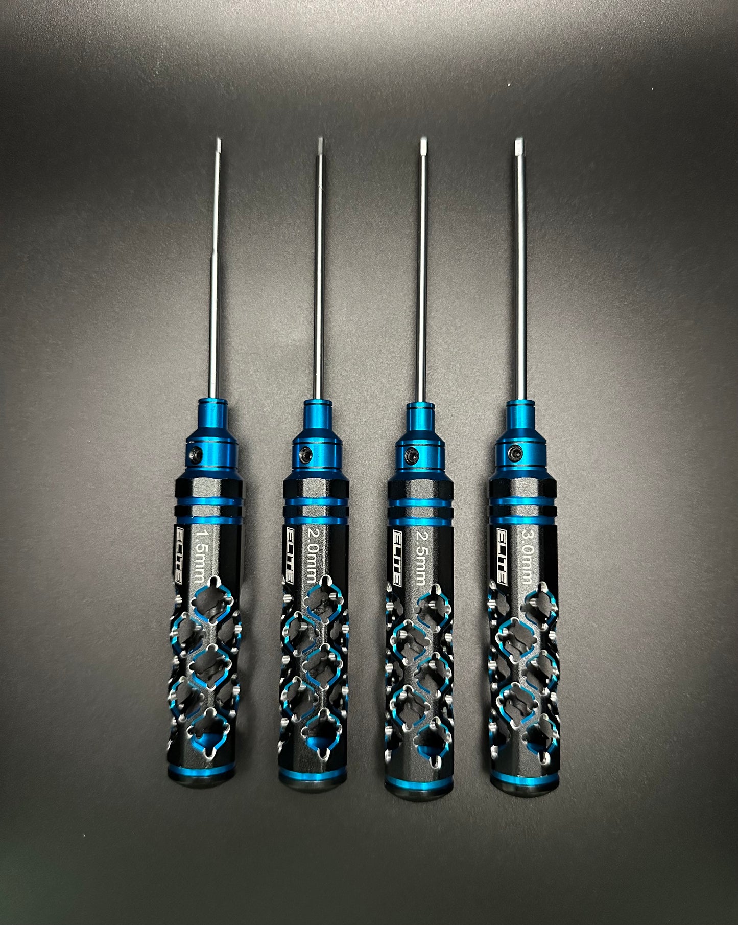 ELITE PRO SERIES METRIC 4PC HEX WRENCH SET BLACK/BLUE