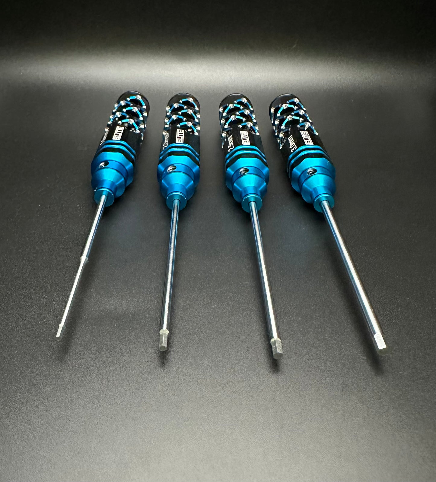 ELITE PRO SERIES METRIC 4PC HEX WRENCH SET BLACK/BLUE