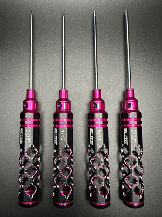 ELITE PRO SERIES SAE 4PC HEX WRENCH SET BLACK/PINK