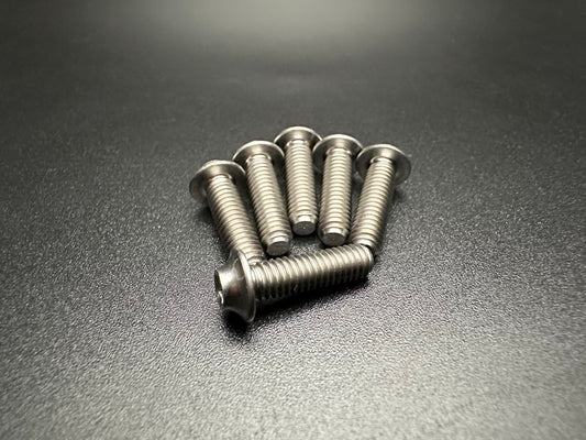 ELITE UFO HEAD M4x14mm TITANIUM SCREWS (6pcs)