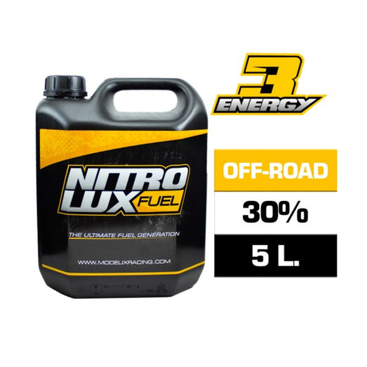 NITROLUX Energy 3 Off-Road PRO Nitro Race Fuel (30%) (5 L.) (1.3 Gal.) (Twenty Liters)